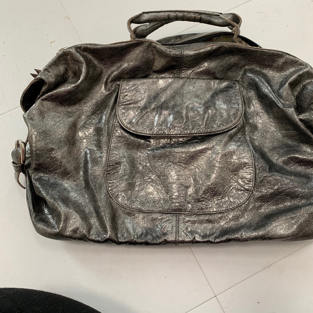 Latico Gold metallic handbag 17”x15”7”